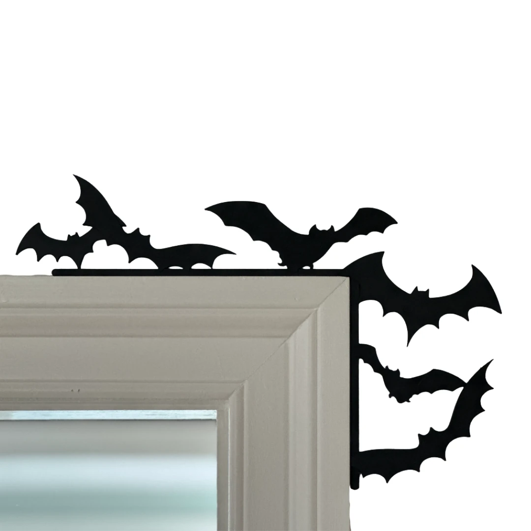 Yarasa Kapı Köşesi Süsü - Cadılar Bayramı Dekoru